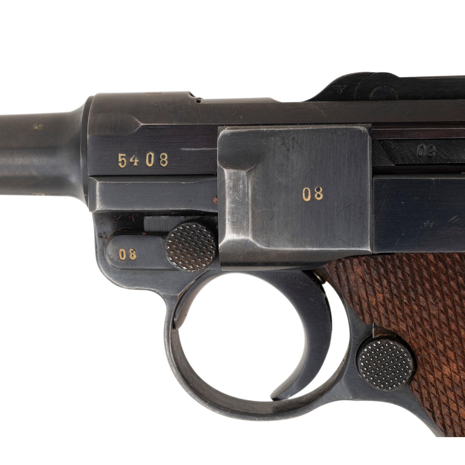 **Mauser 42-Code P.08 Luger with Holster and Matching Magazine