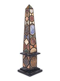 A Grand Tour Specimen Marble Obelisk