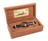 An Omas Guglielmo Marconi Limited Edition Black Lacquer Fountain Pen
