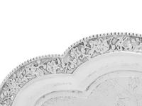 A Chinese Export Silver Card Tray