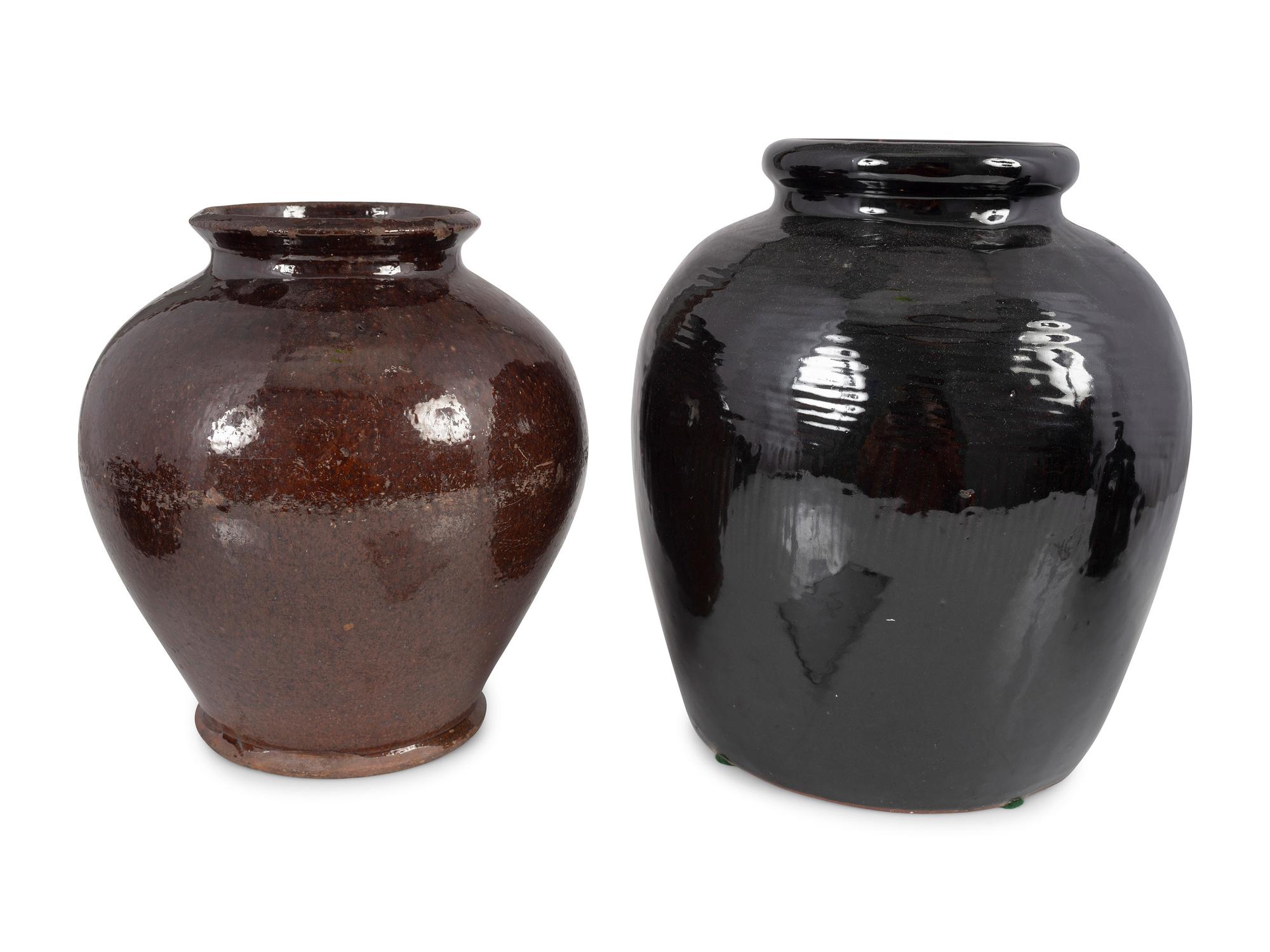 Five Redware Vessels