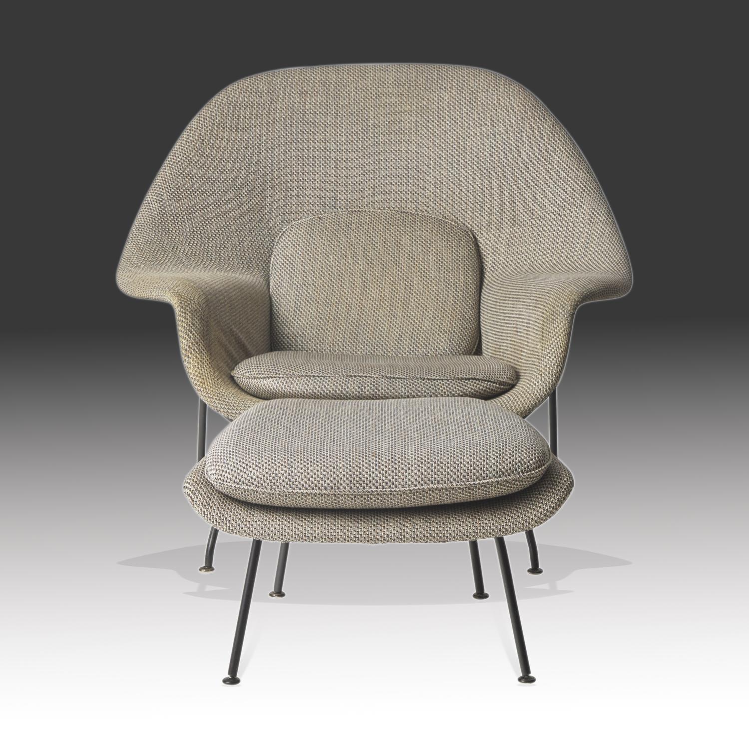 Womb chair and ottoman