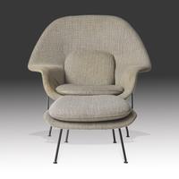 Womb chair and ottoman