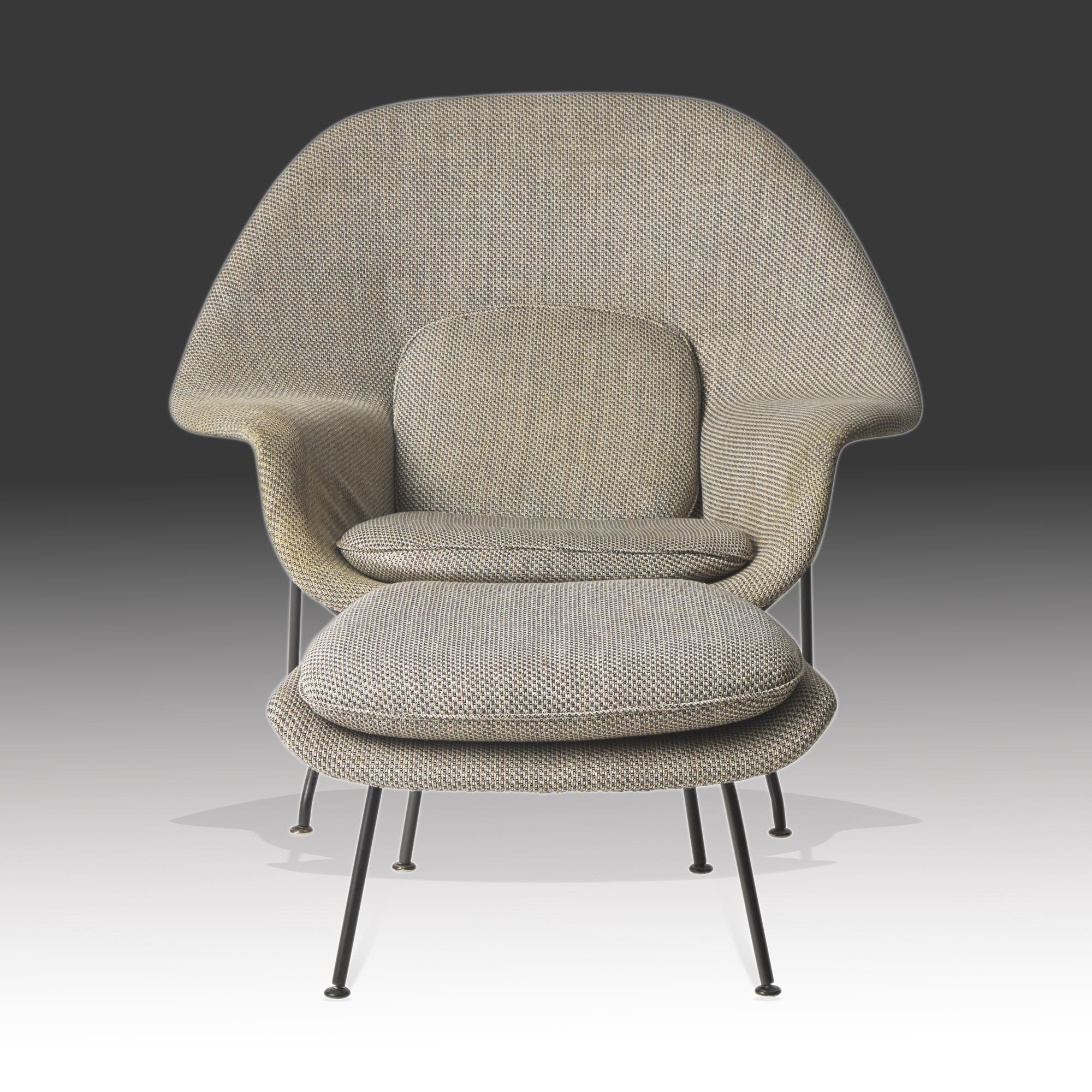 Womb chair and ottoman