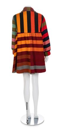 Moschino Wool Multicolor Coat, 1990s