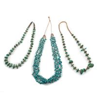Pueblo-Style Turquoise Nugget and Heishi Necklaces