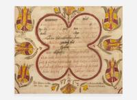 Johann Conrad Trevitts (active 1775-1825), Fraktur: Birth Record
