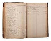 [NATIVE AMERICAN] -- [OKLAHOMA TERRITORY]. Manuscript ledger from trading post at Cloud Chief, Oklahoma Territory, with detailed purchase records for members of the Cheyenne and Arapaho Tribe, ca 1903-1904.