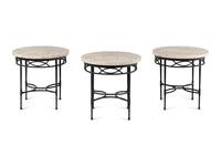 A Set of Three Mario Papperzini 'Amalfi' Stone-Top Side Tables