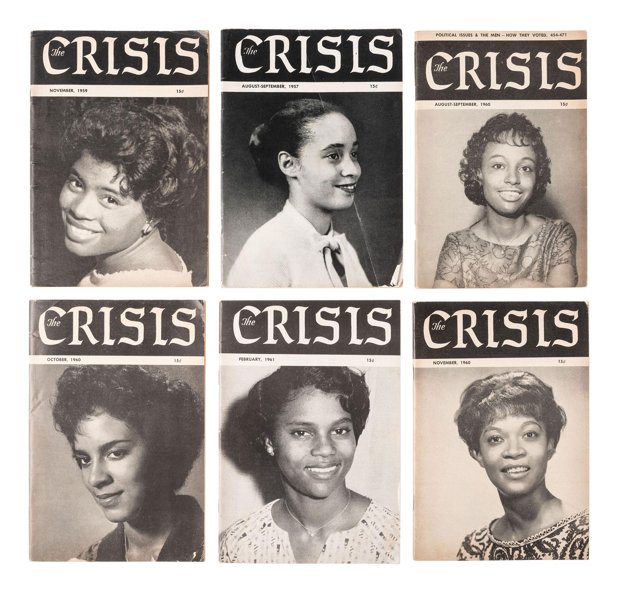 [CIVIL RIGHTS]. The Crisis . 30 issues (incomplete run). New York: The Crisis Publishing Co., Inc., 1957-1963.