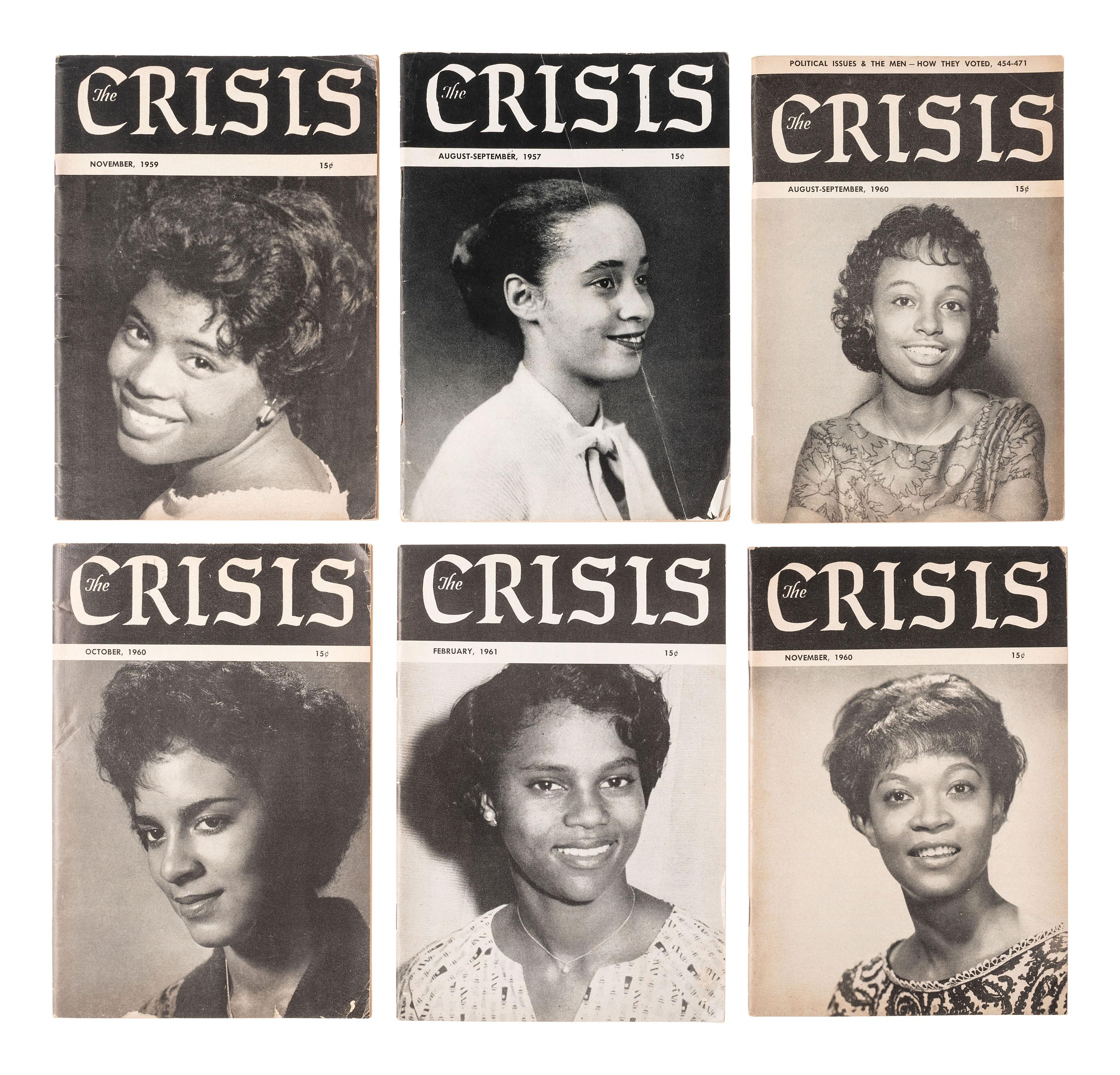 [CIVIL RIGHTS]. The Crisis . 30 issues (incomplete run). New York: The Crisis Publishing Co., Inc., 1957-1963.