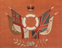 A Chinese Export British Naval Embroidery