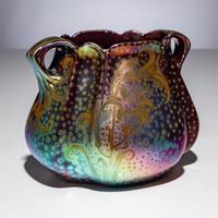 Jacques Sicard for Weller Pottery (French-American, 1865–1923) — Two-Handled Vase, c. 1905