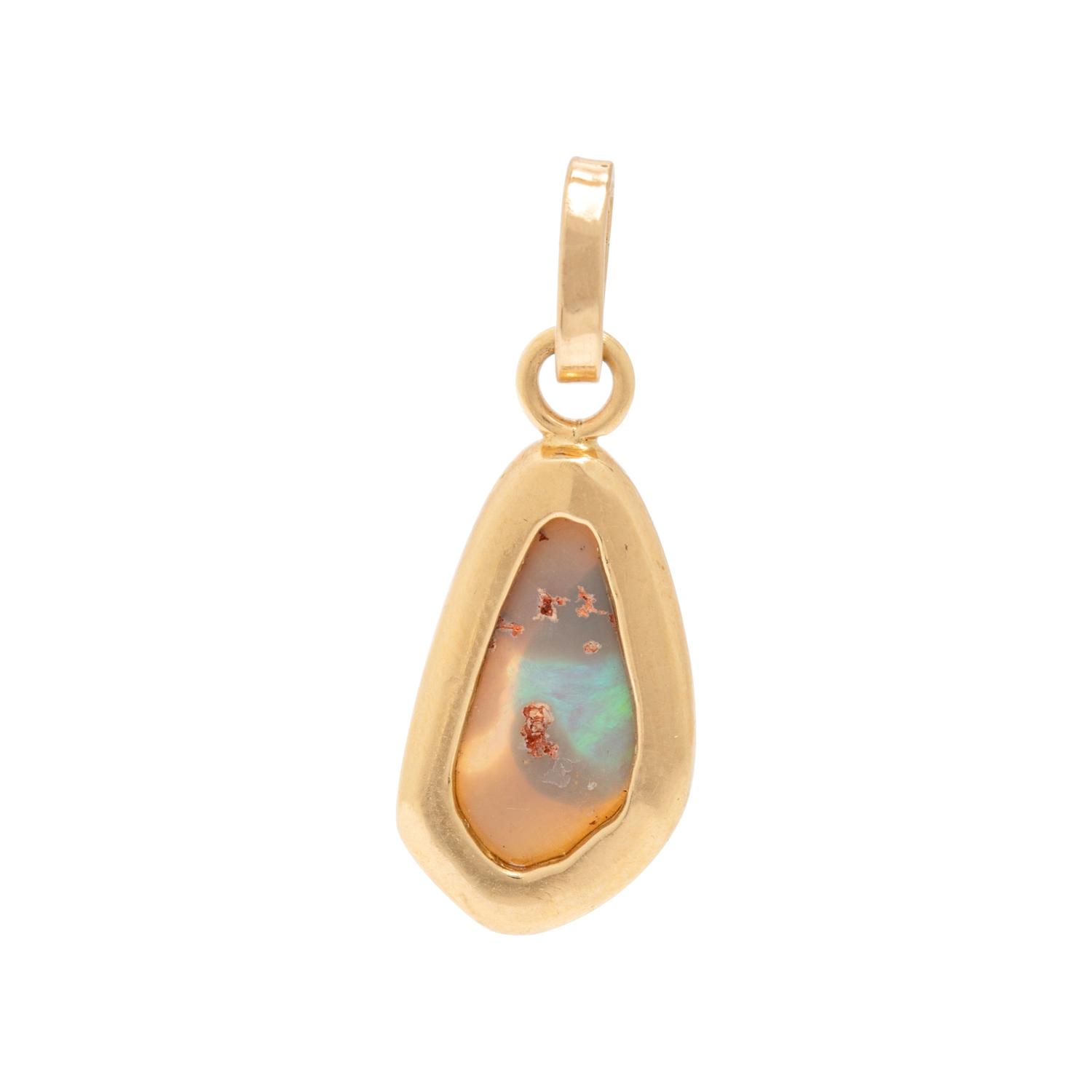 Yellow Gold and Multigem Ring and Pendant