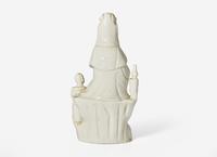 A Chinese Blanc De Chine Figure of Guanyin and Acolyte