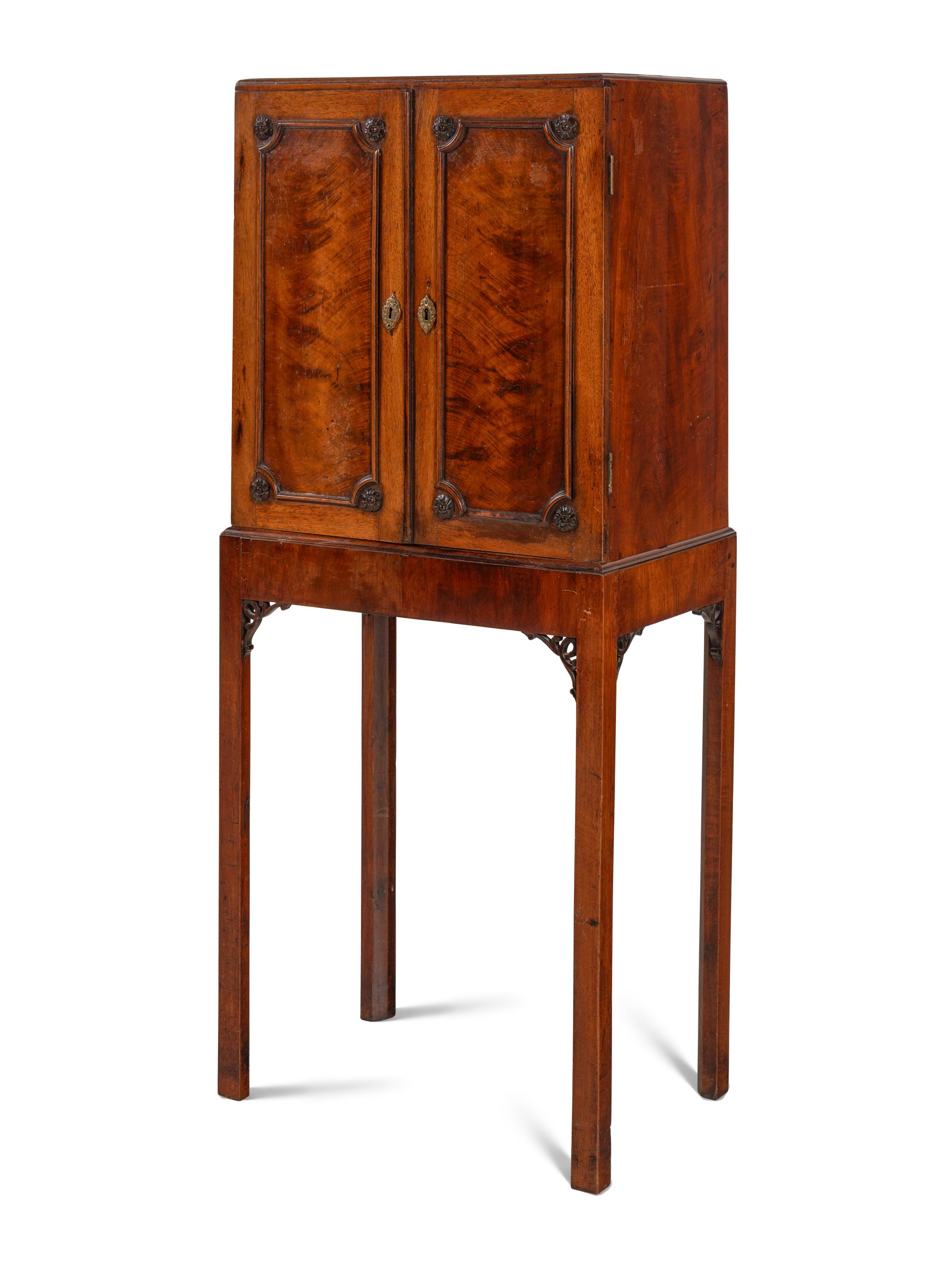 A George III Mahogany Chest on Stand