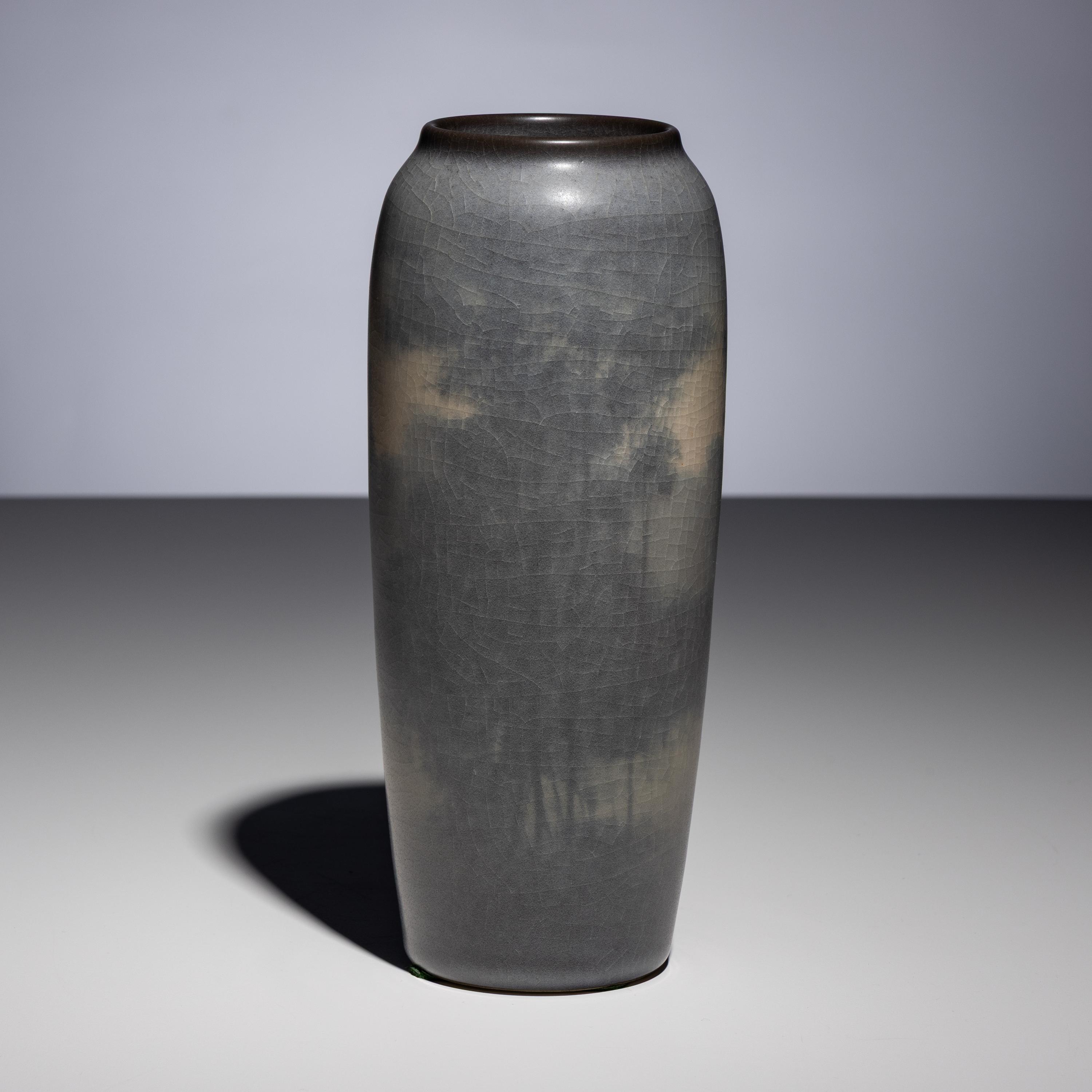 Edward Timothy Hurley for Rookwood Pottery Co. (American, 1869–1950) — Scenic Vellum Vase, c. 1912