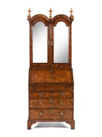 A Queen Anne Walnut Bureau Cabinet