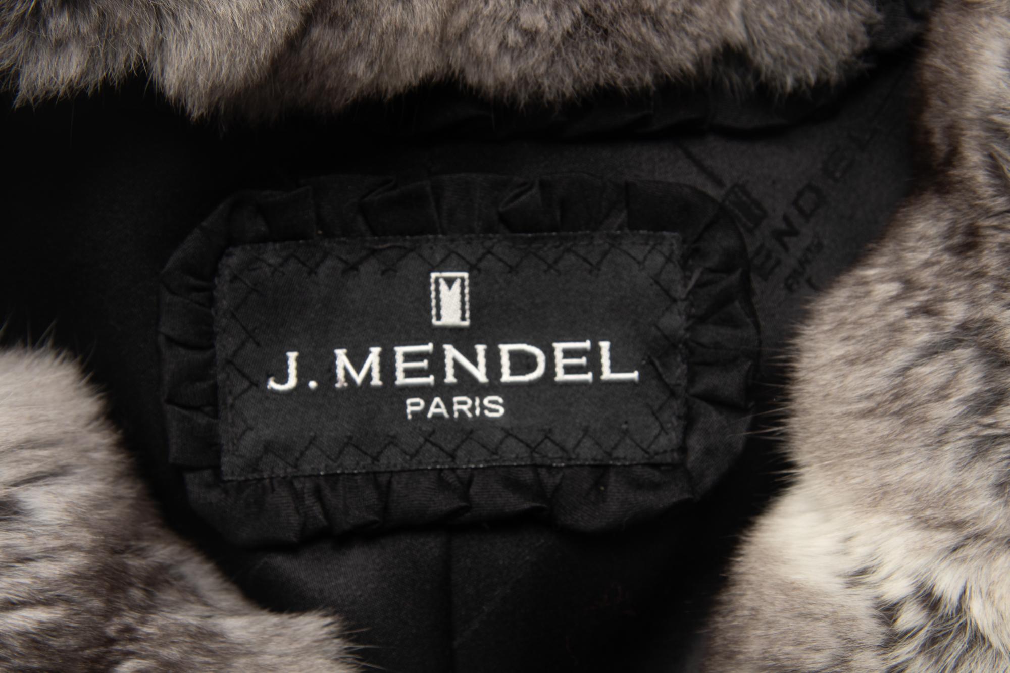 J. Mendel Broadtail Fur Coat With Chinchilla Trim