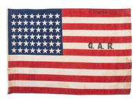 [FLAGS - CIVIL WAR]. GAR 48-star American flag.