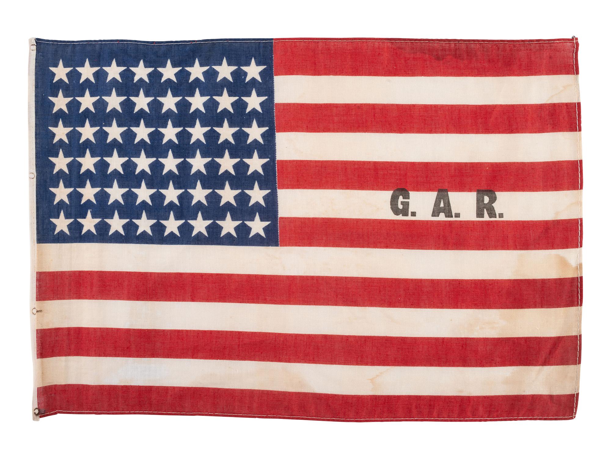[FLAGS - CIVIL WAR]. GAR 48-star American flag.