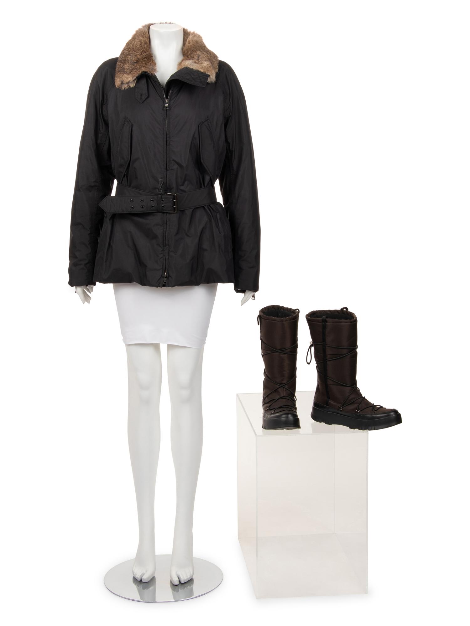 Prada Winter Coat and Boots