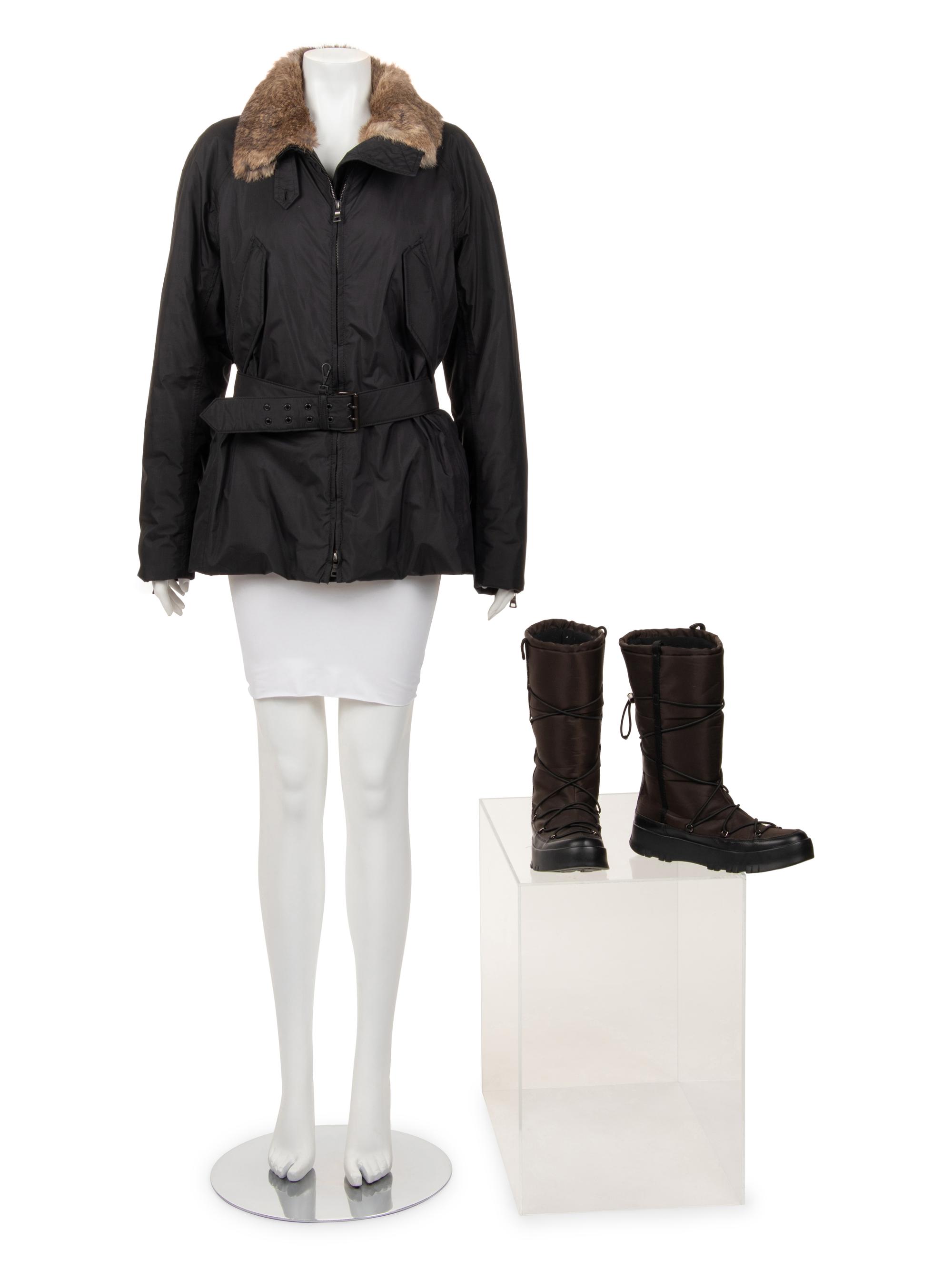 Prada Winter Coat and Boots