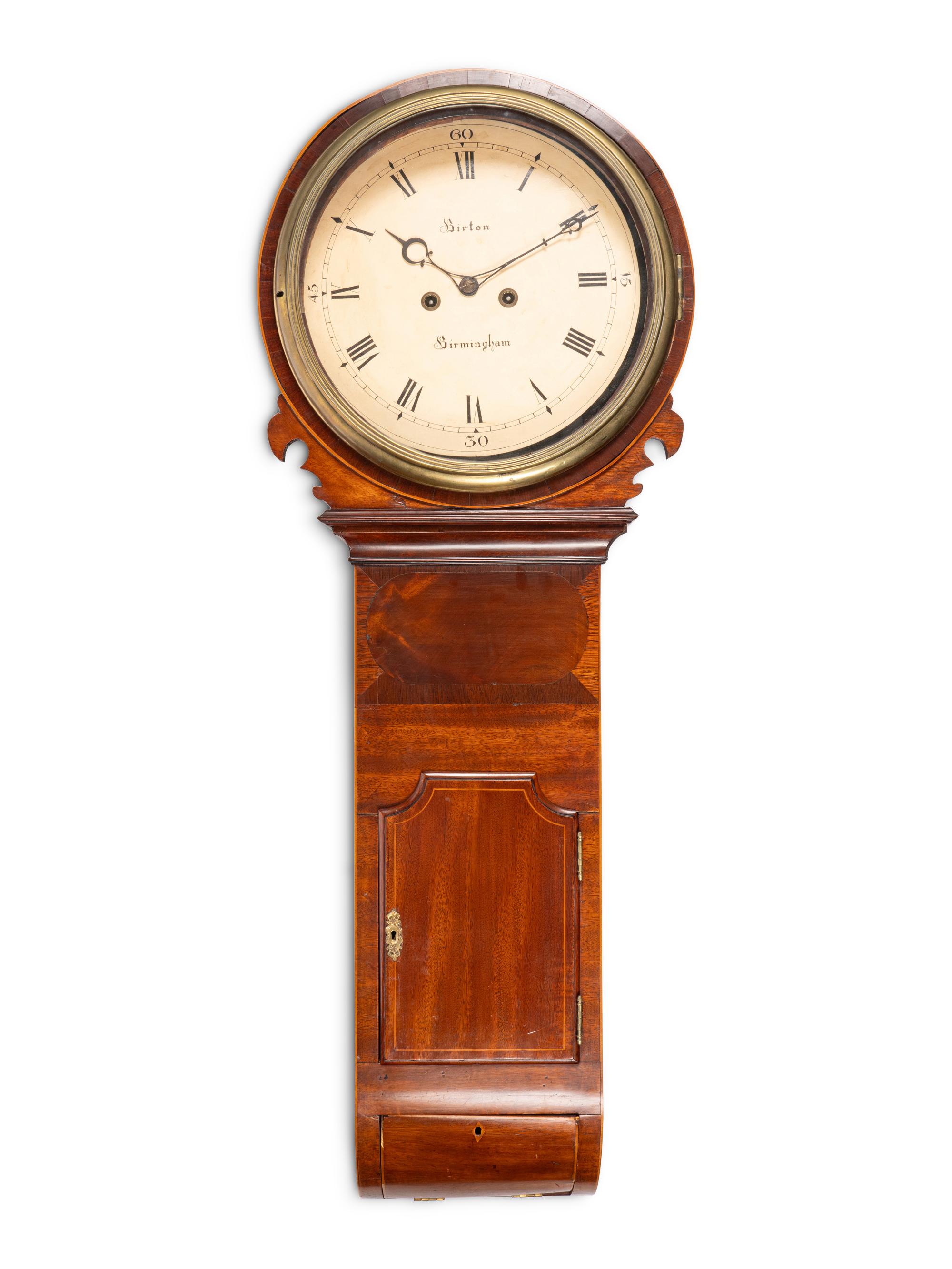 An English Mahogany Wall Clock