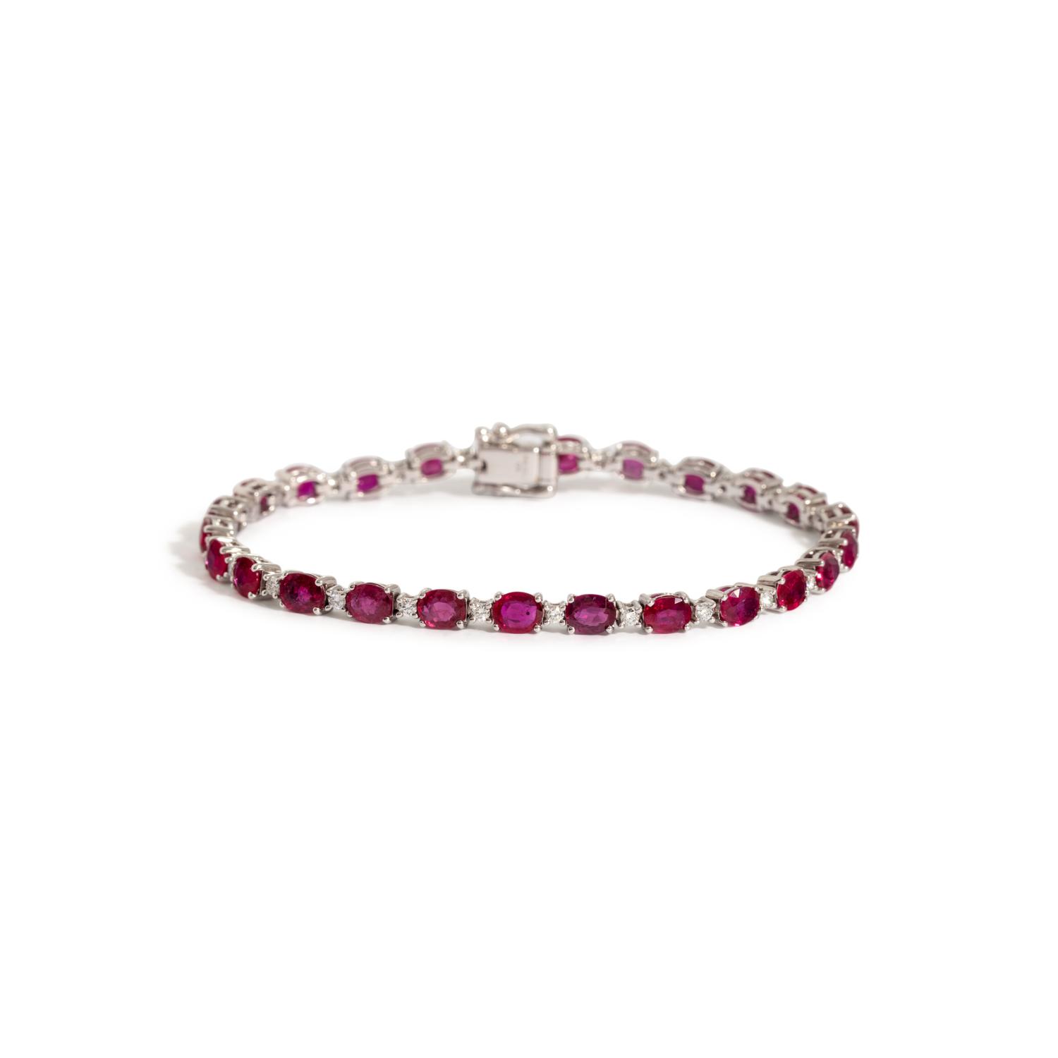 RUBY AND DIAMOND BRACELET