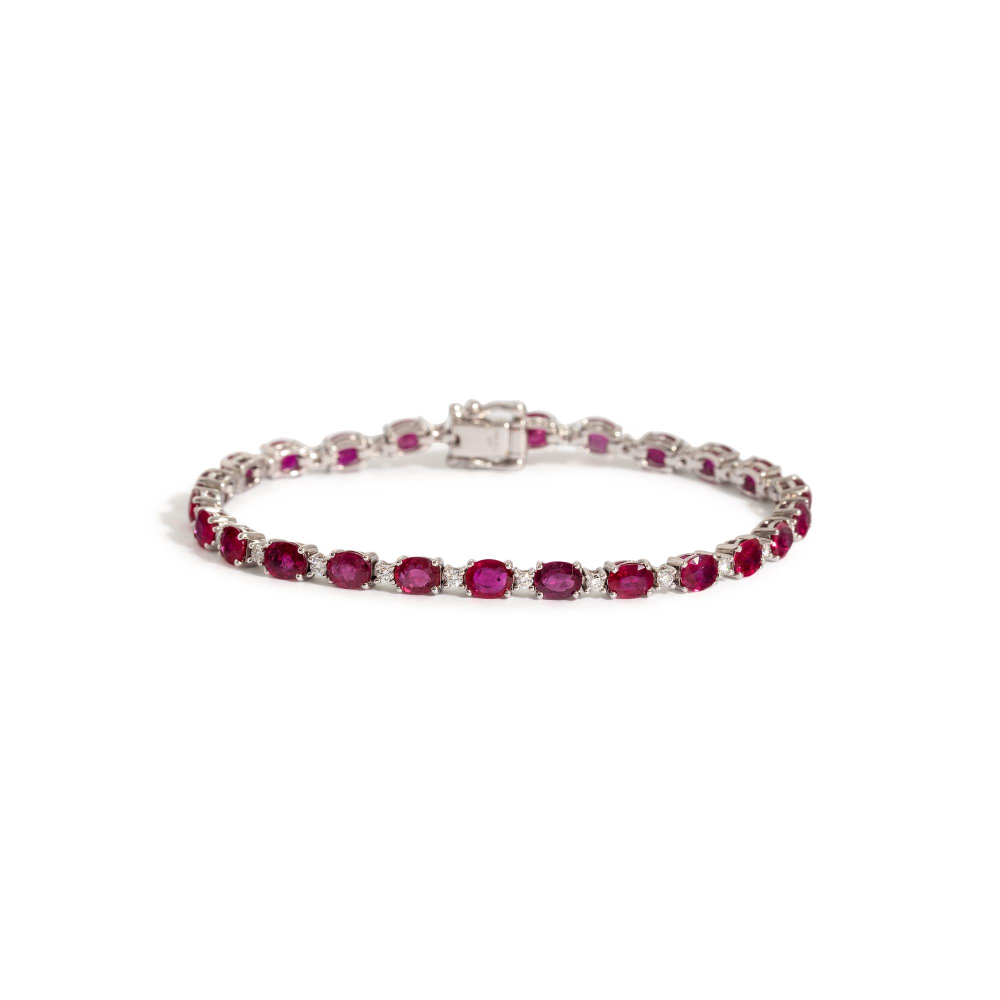 RUBY AND DIAMOND BRACELET