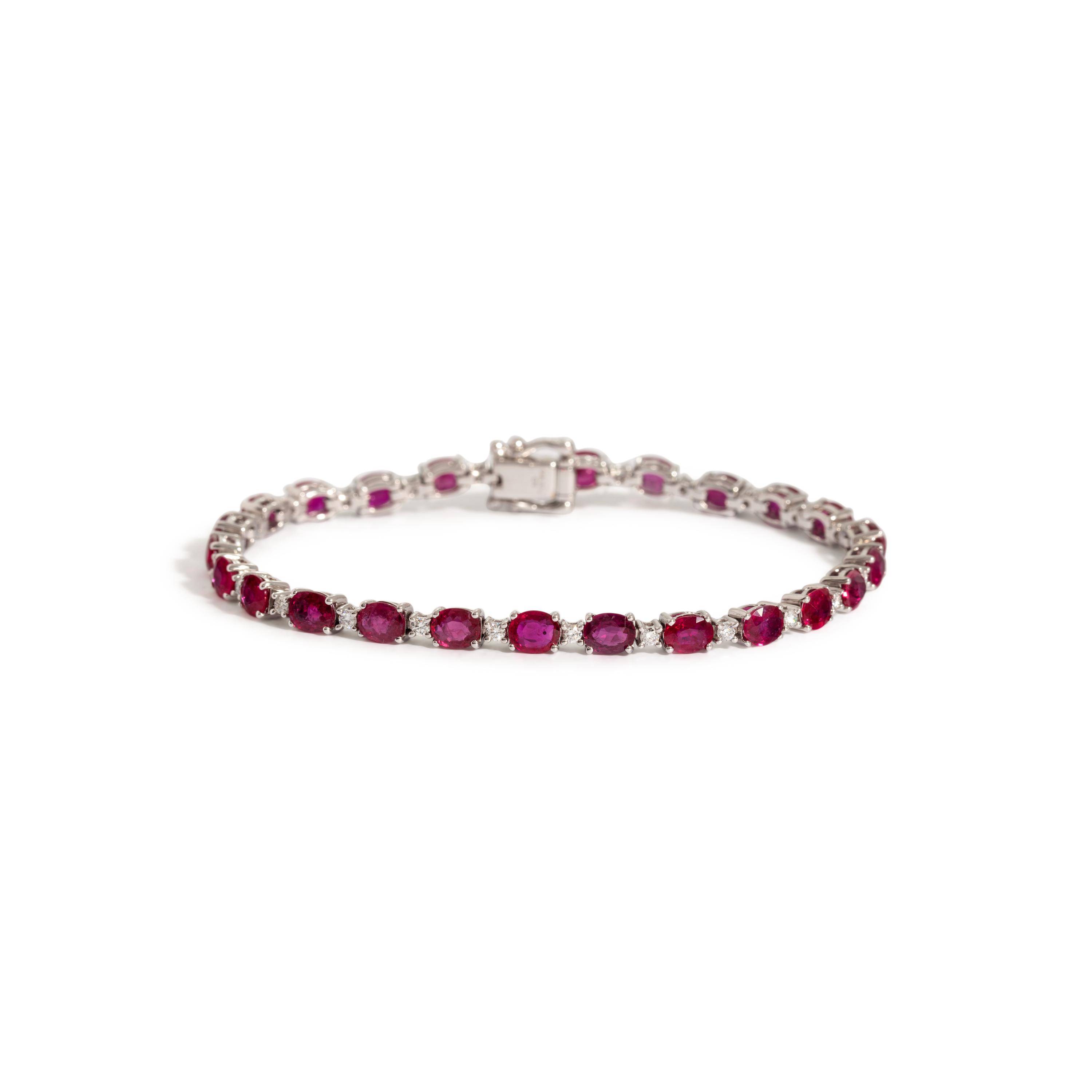 RUBY AND DIAMOND BRACELET