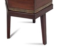 A George III Brass Mounted Mahogany Cellarette on Stand