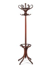 A Paint Decorated Bentwood Hat and Coat Rack