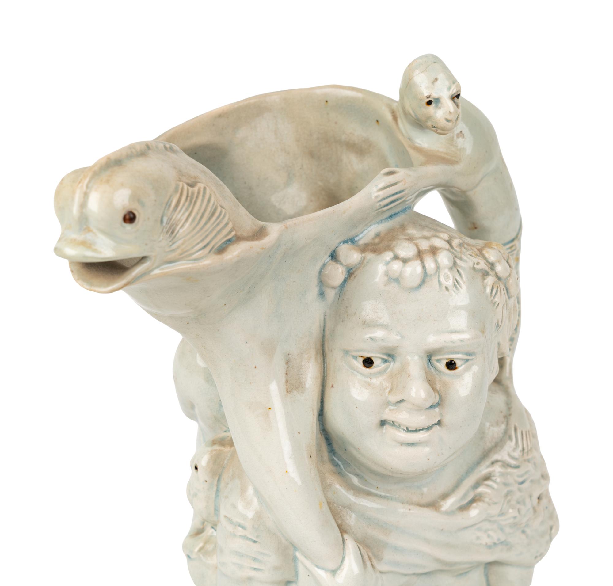 A Ralph Wood-Type "Bacchus and Pan" Jug
