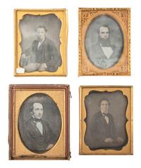 [EARLY PHOTOGRAPHY]. 18 quarter plate or smaller daguerreotype portraits of gentlemen.