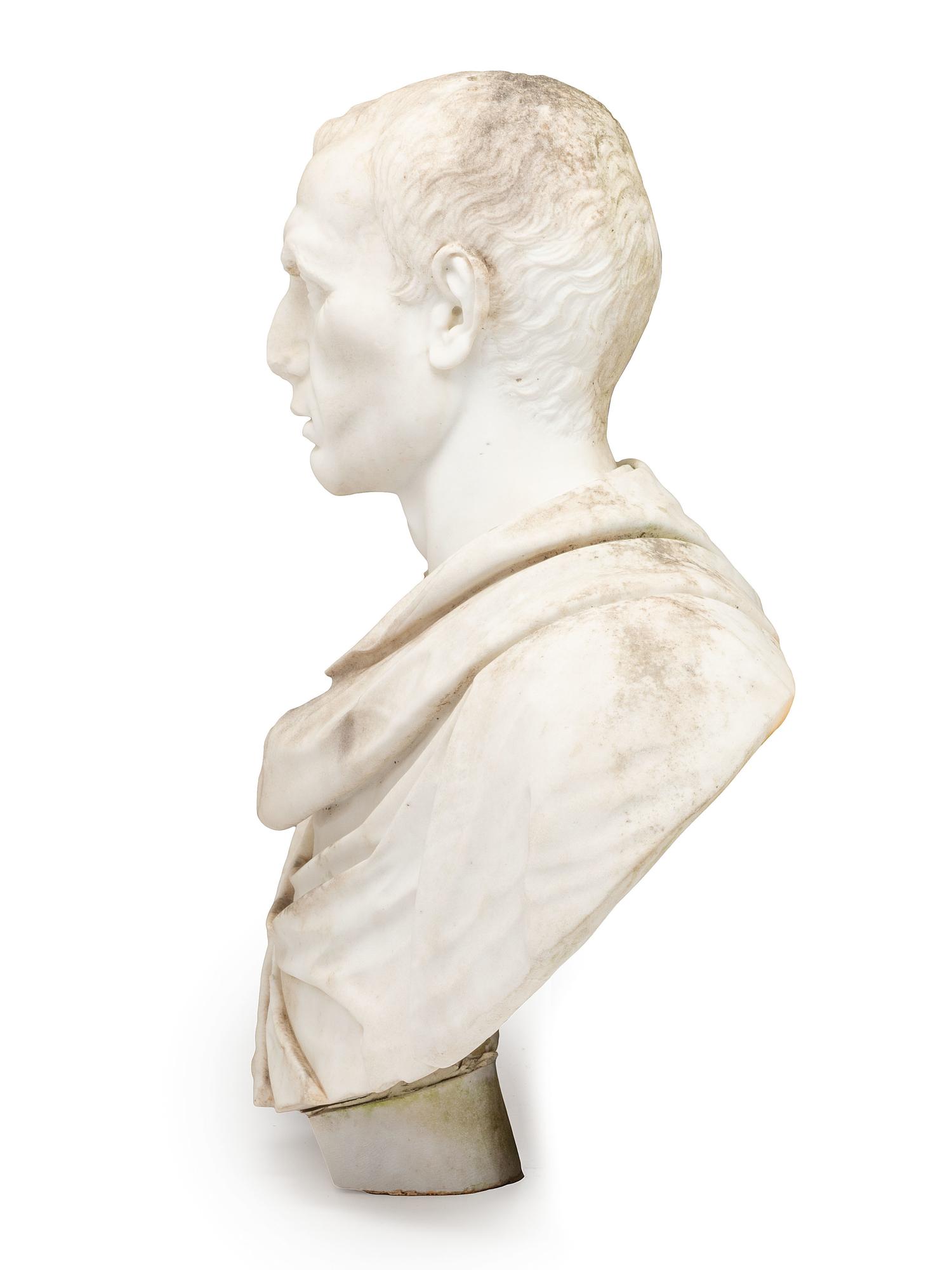 An Italian Marble Bust of Julius Caesar