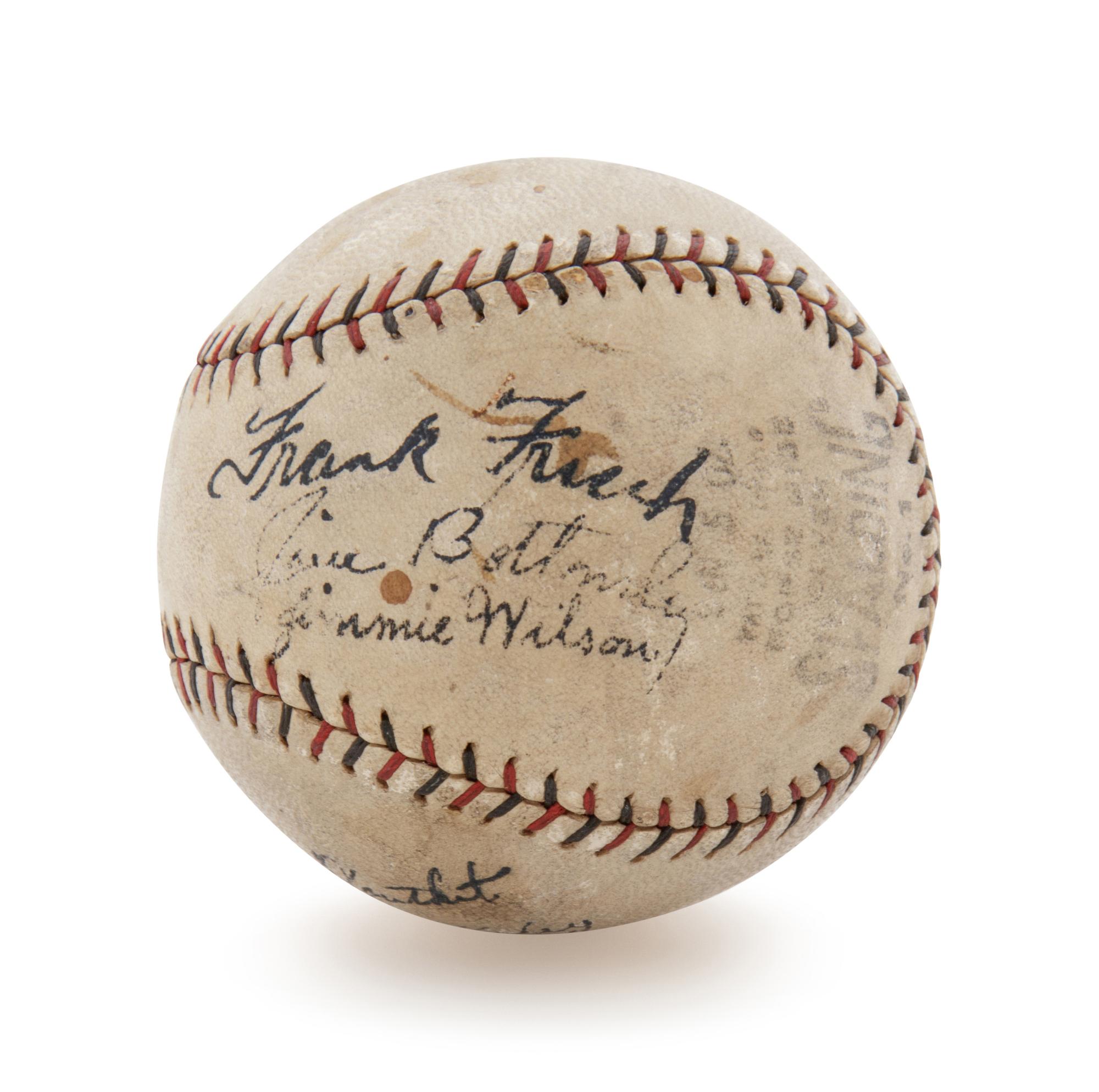 A 1930s St. Louis Cardinals Signed Baseball (Frank Frisch, Chick Hafey, Jim Bottomley)