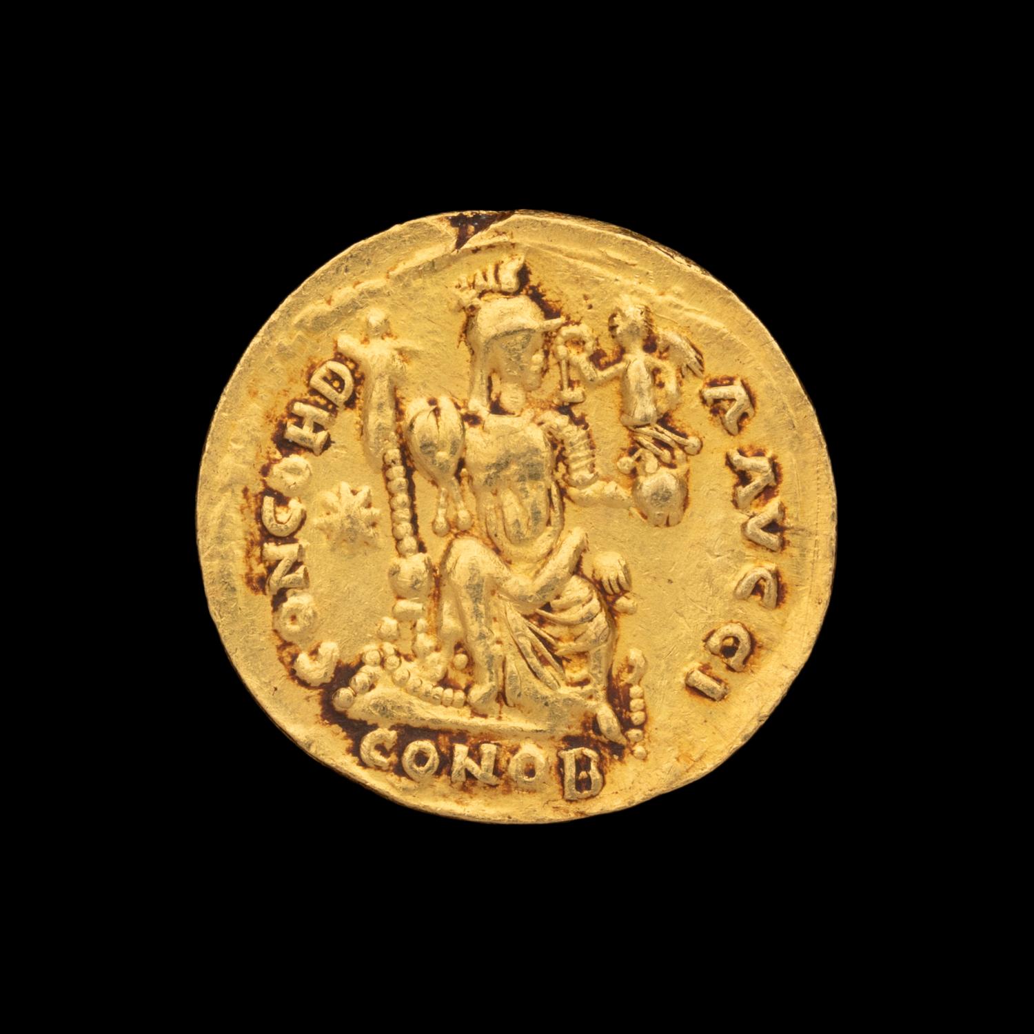 [ANCIENTS] EASTERN ROMAN EMPIRE. Theodosius II (408-420 BC). Av Solidus (4.6g, 21mm)