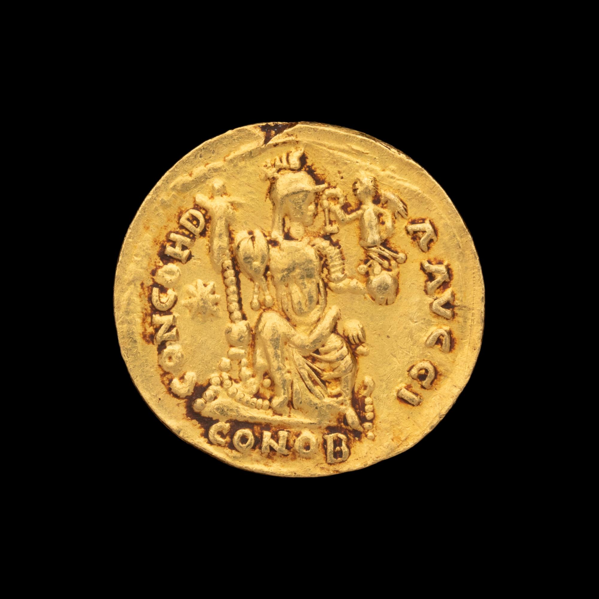 [ANCIENTS] EASTERN ROMAN EMPIRE. Theodosius II (408-420 BC). Av Solidus (4.6g, 21mm)