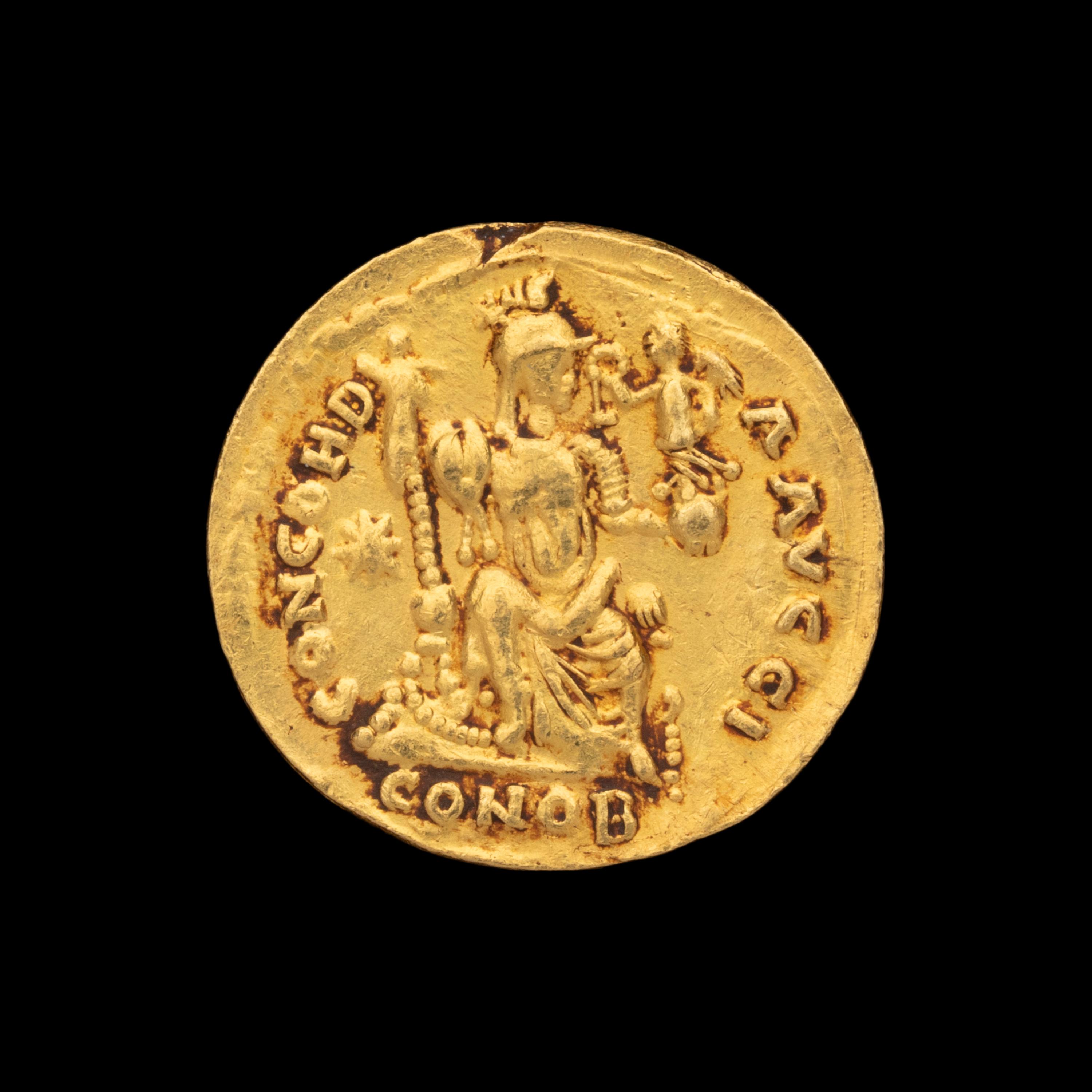 [ANCIENTS] EASTERN ROMAN EMPIRE. Theodosius II (408-420 BC). Av Solidus (4.6g, 21mm)