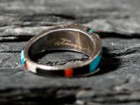 Silver and Mosaic Inlay Ring