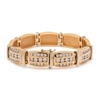 BICOLOR GOLD AND DIAMOND BRACELET