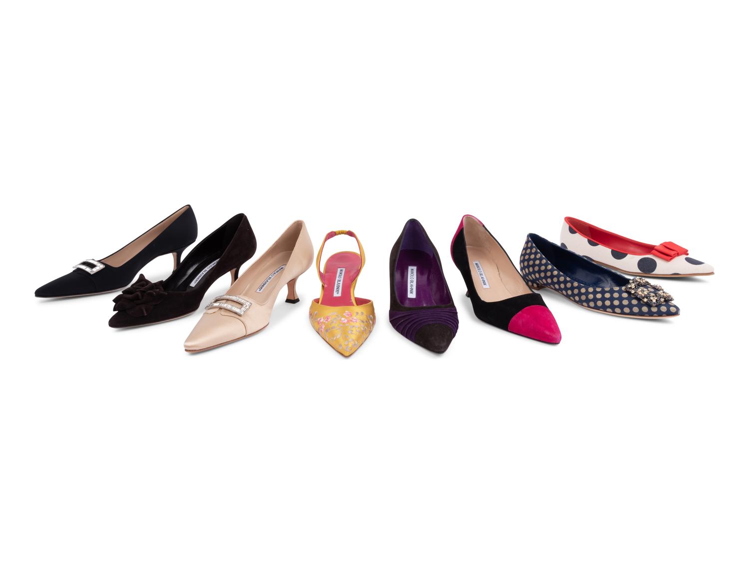 Eight Pairs of Unworn Manolo Blahnik Shoes