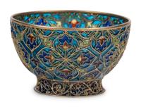 A Russo-Ukranian Plique-à-Jour Enamel Bowl