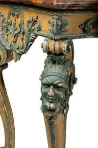 A Régence Style Polychrome Painted Console Table