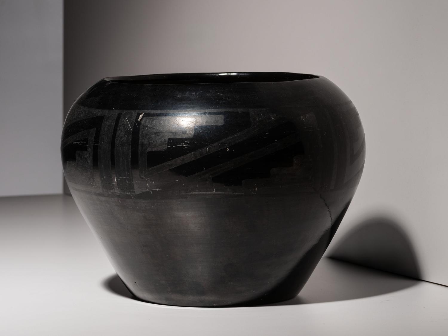 Blackware Pottery Jar 1920-1925