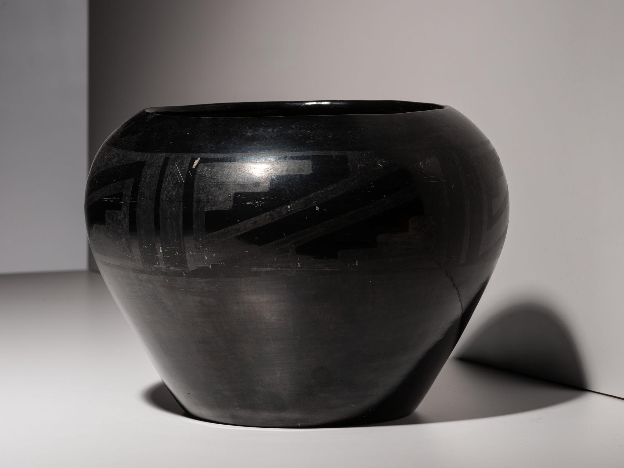 Blackware Pottery Jar 1920-1925