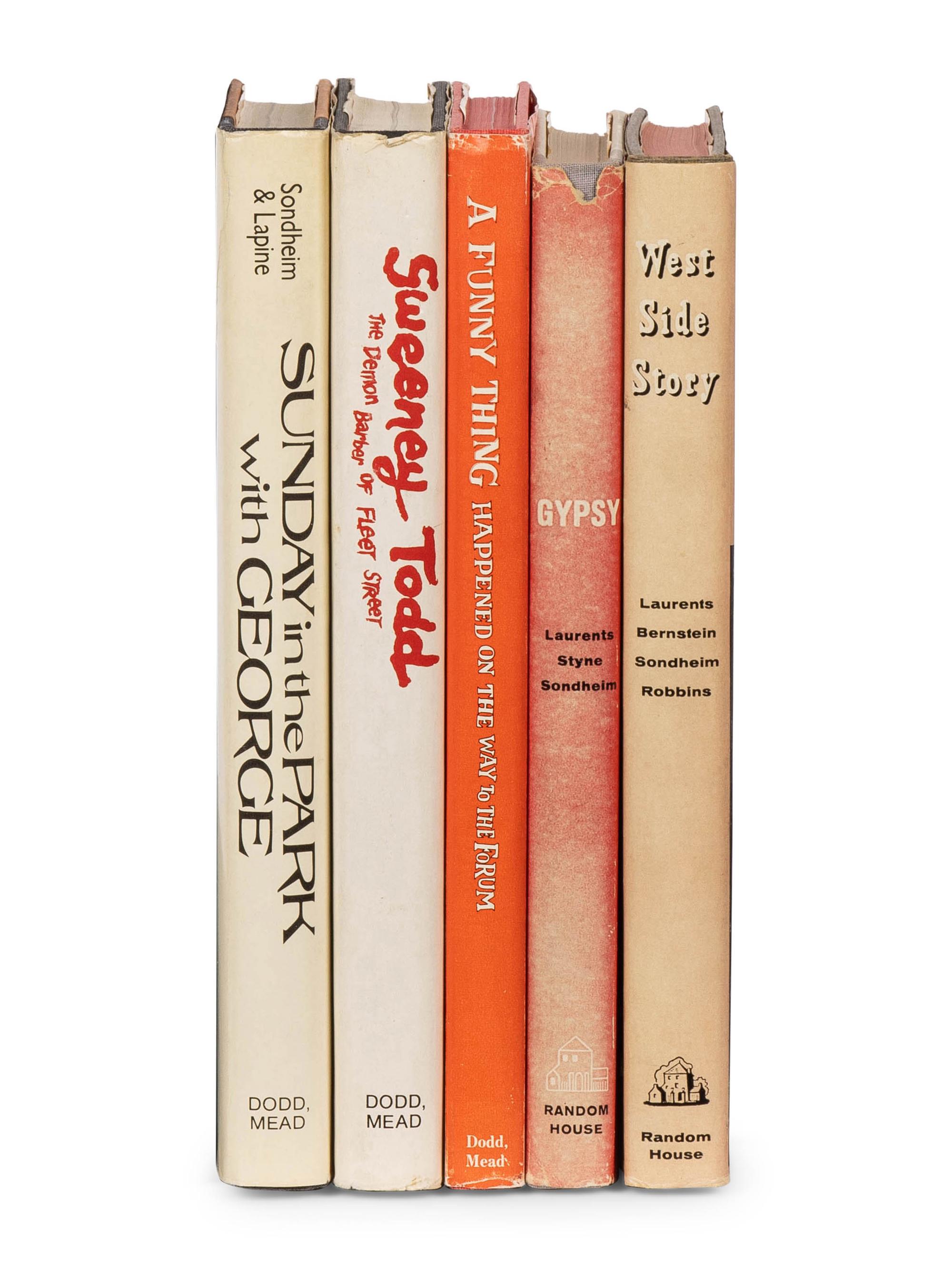 [THEATER - MUSICAL]. A group of 5 works by Stephen Sondheim, comprising: