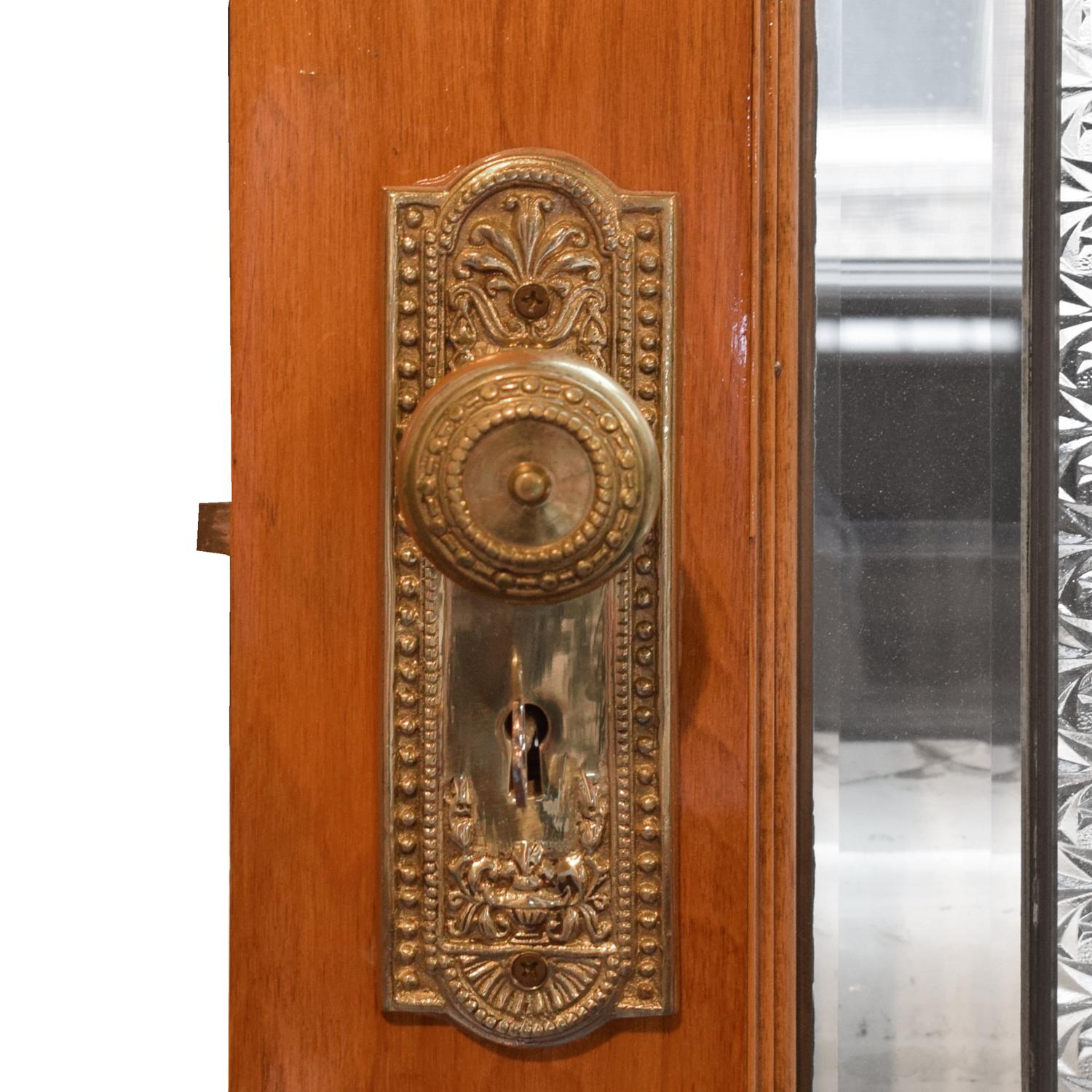 A Pair of Leaded Glass Doors 60" W x 1.75" D x 84" H — United States, Early 20th Century