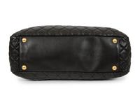 Chanel Quilted Black Leather Tote, 2013